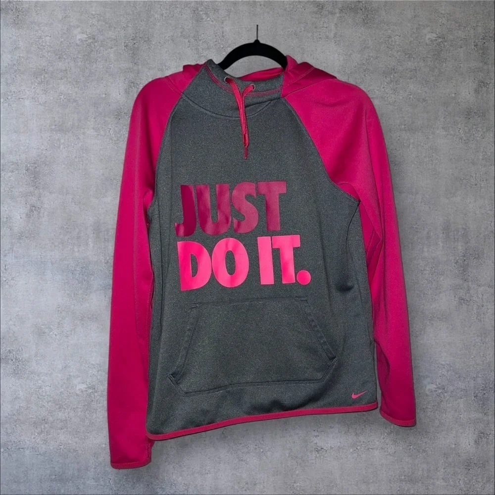 Nike Pink‎ and Gray Hoodie